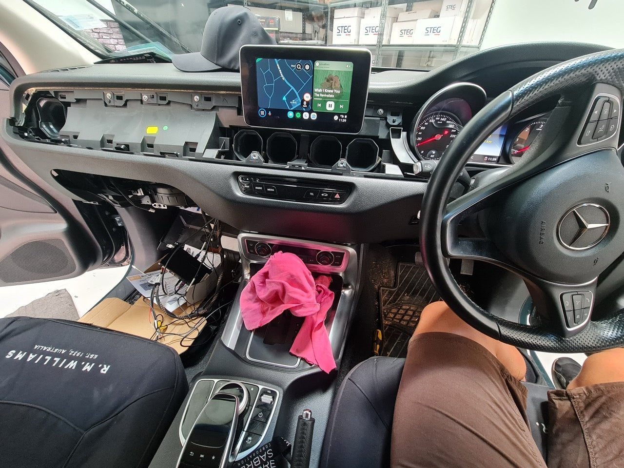 Mercedes-Benz X250 2018 parked at MC Audio Sydney carplay