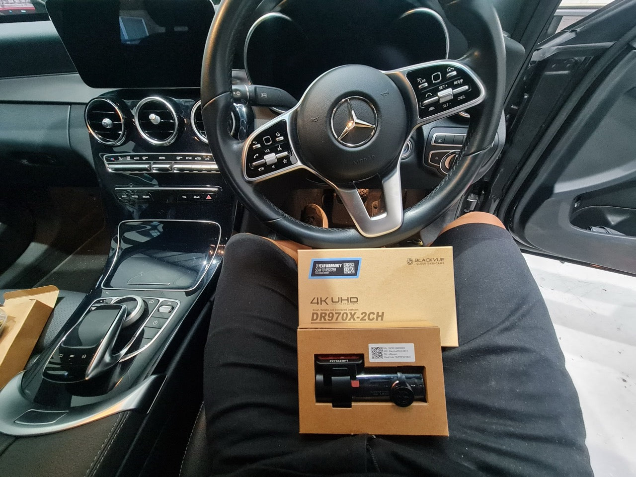 Mercedes-Benz C200 2021 parked at MC Audio Rockdale for dashcam installation