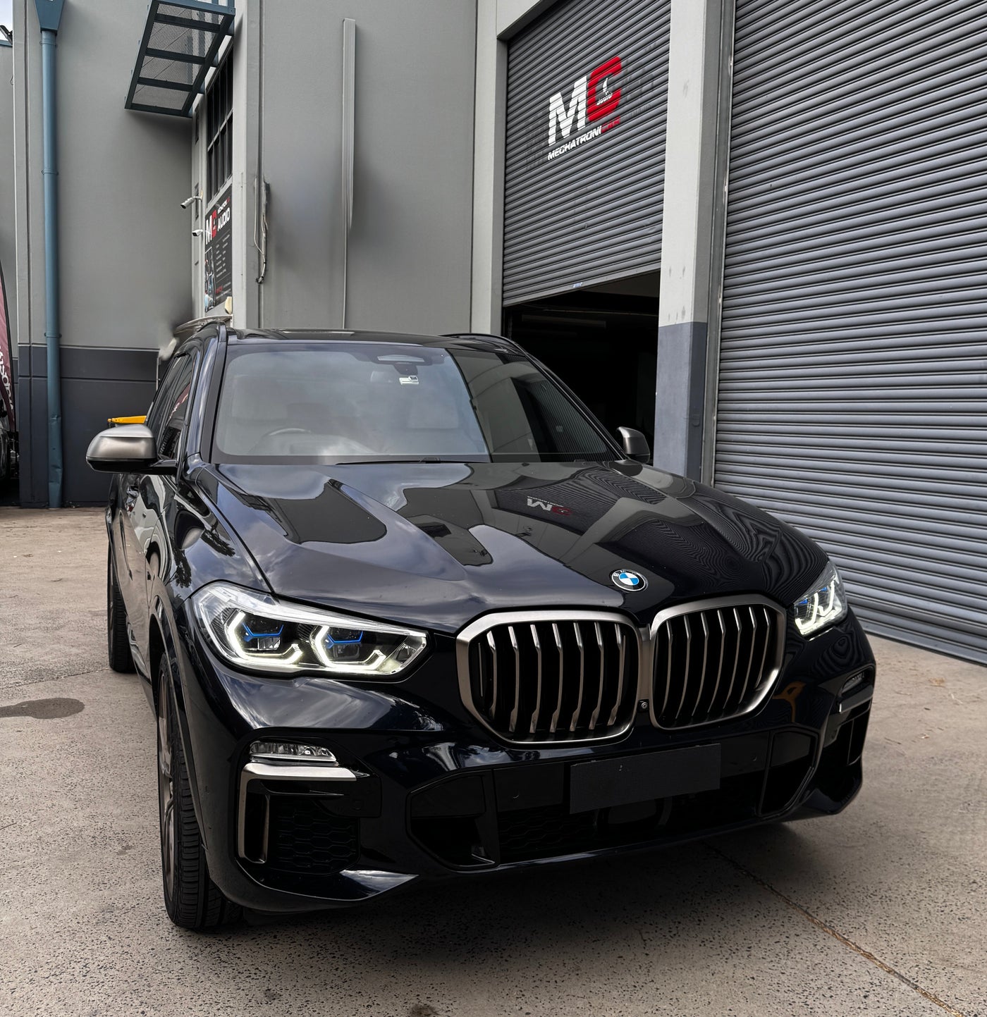 BMW X5 M50i at MC Audio Sydney for premium MATCH audio system upgrade with DSP tuning