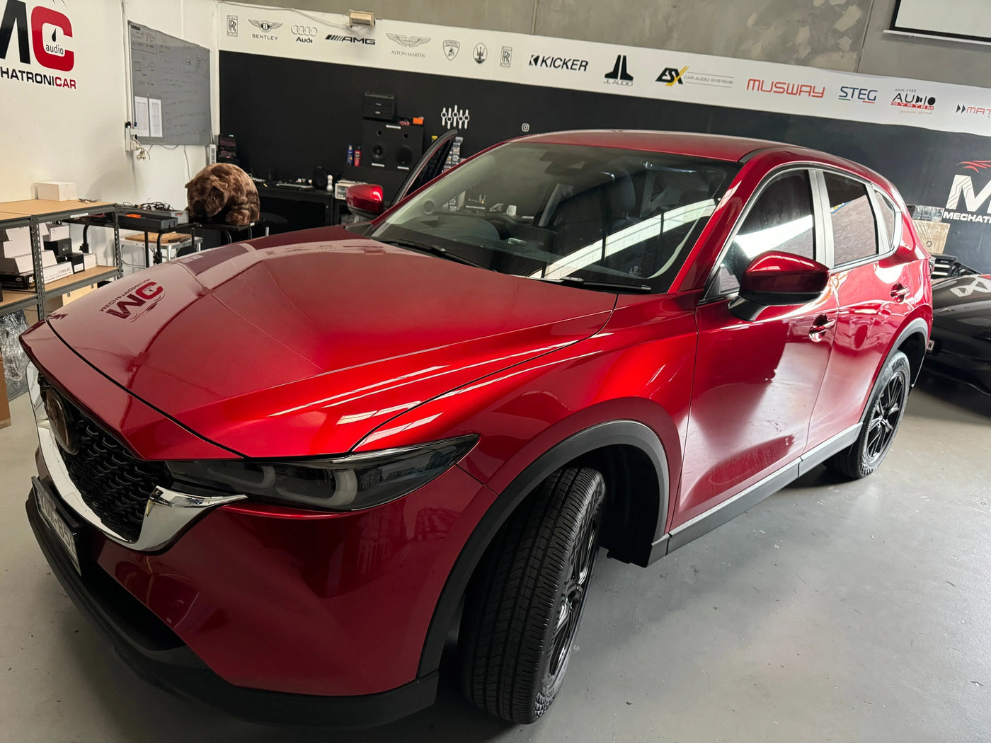 Mazda CX-5 base model at Mechatronicar Sydney for full custom sound system upgrade