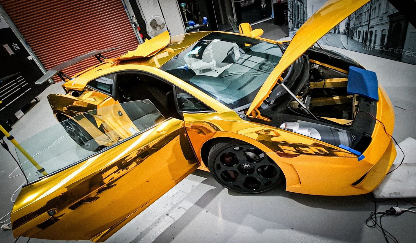 Lamborghini Gallardo at MC Audio Sydney for complete high-fidelity audio upgrade