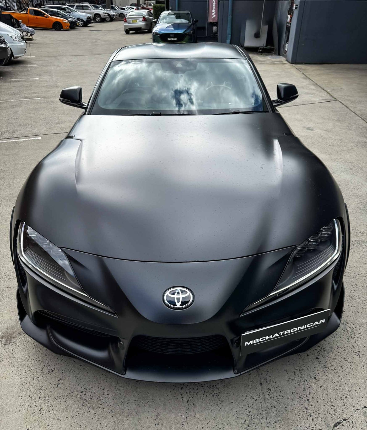 Toyota GR Supra J29 2025 at MC Audio Sydney workshop before audio upgrade