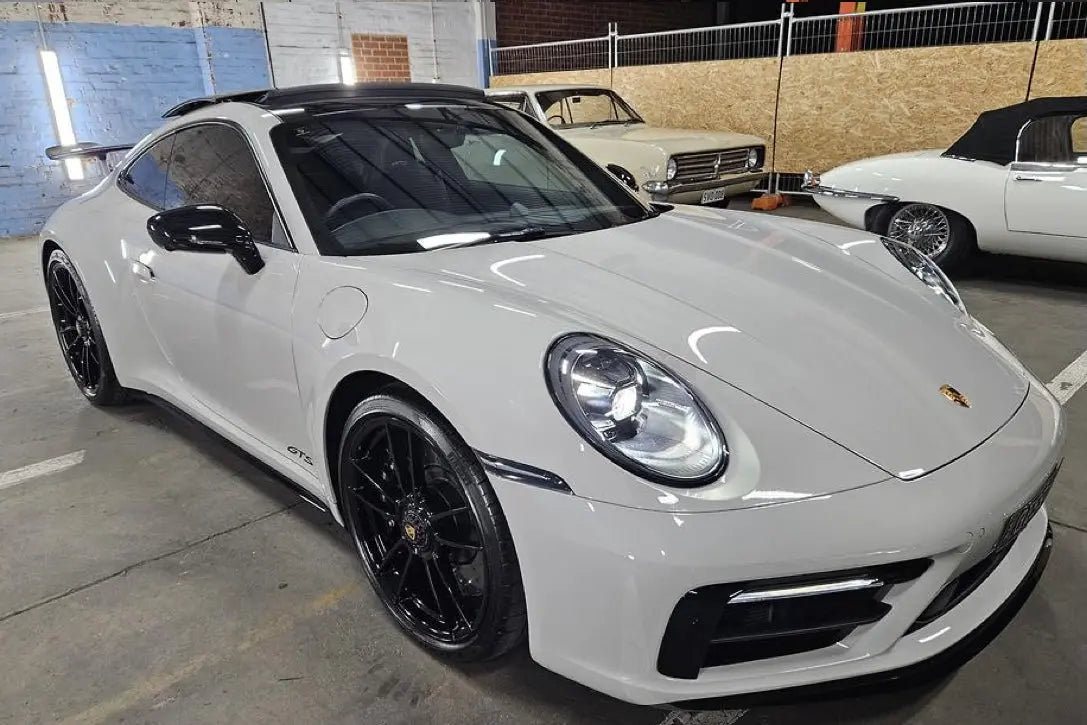 Porsche 911 Carrera S 992 at MC Audio Sydney during premium audio system installation