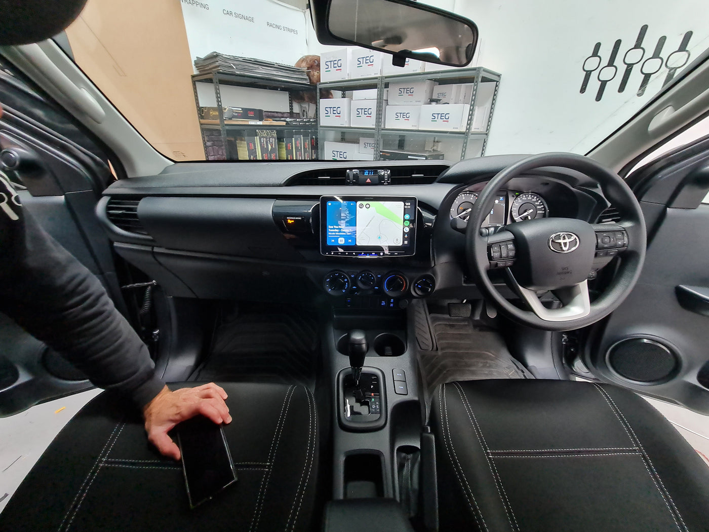 Toyota Hilux audio upgrade in Sydney by MC Audio featuring premium sound system and OEM style integration