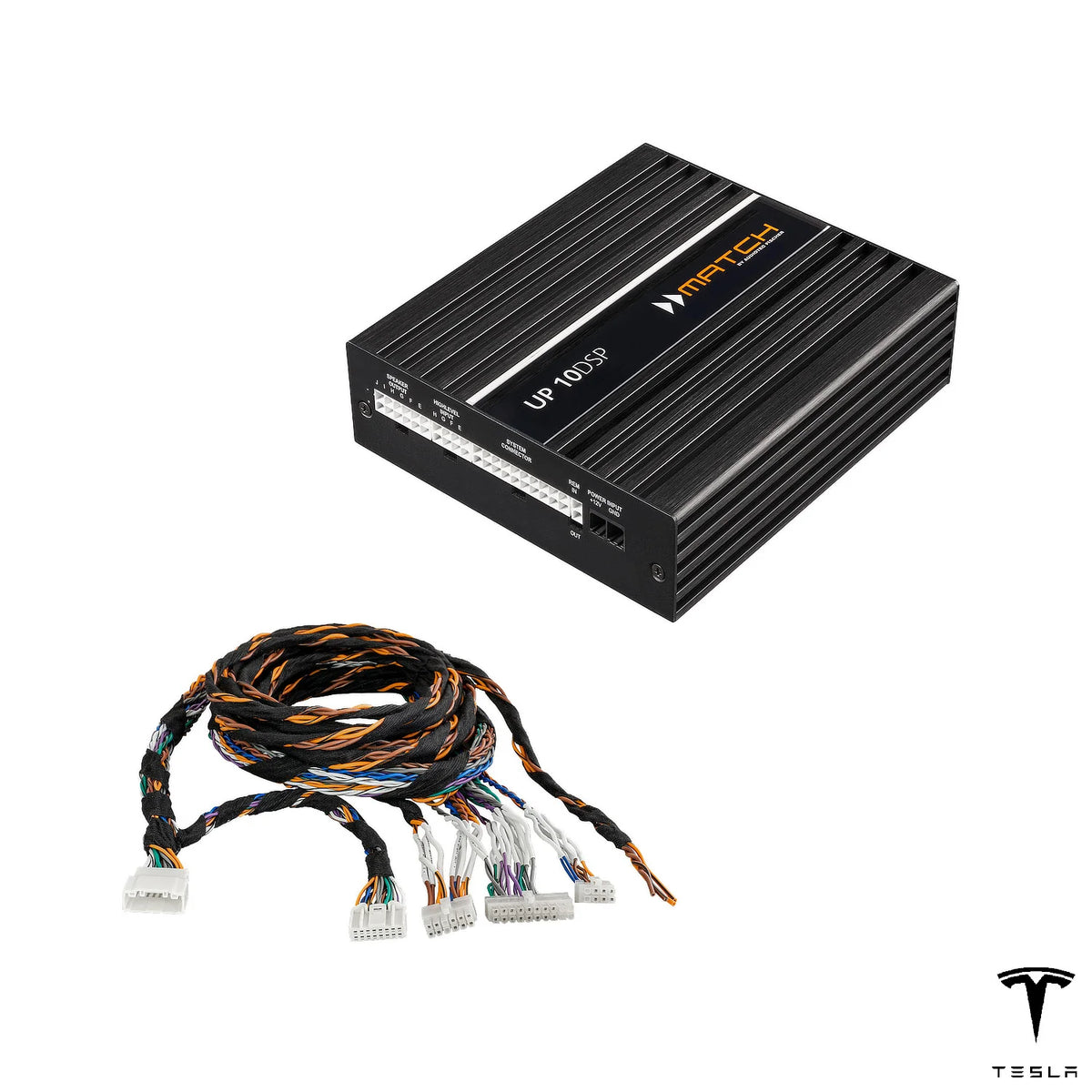 MATCH UP 10DSP MK2 with PnP harness for Tesla vehicles with Intel chipset from 2017