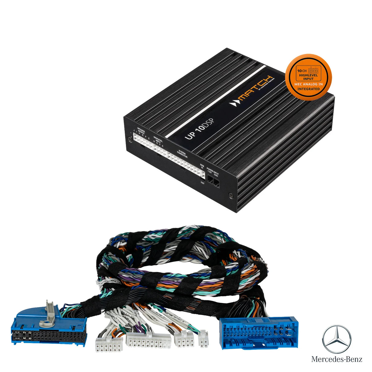 Mercedes C/GLC/Vito (MBUX 2023-2025) Burmester - DSP Amplifier + PnP Harness | MATCH UP 10DSP