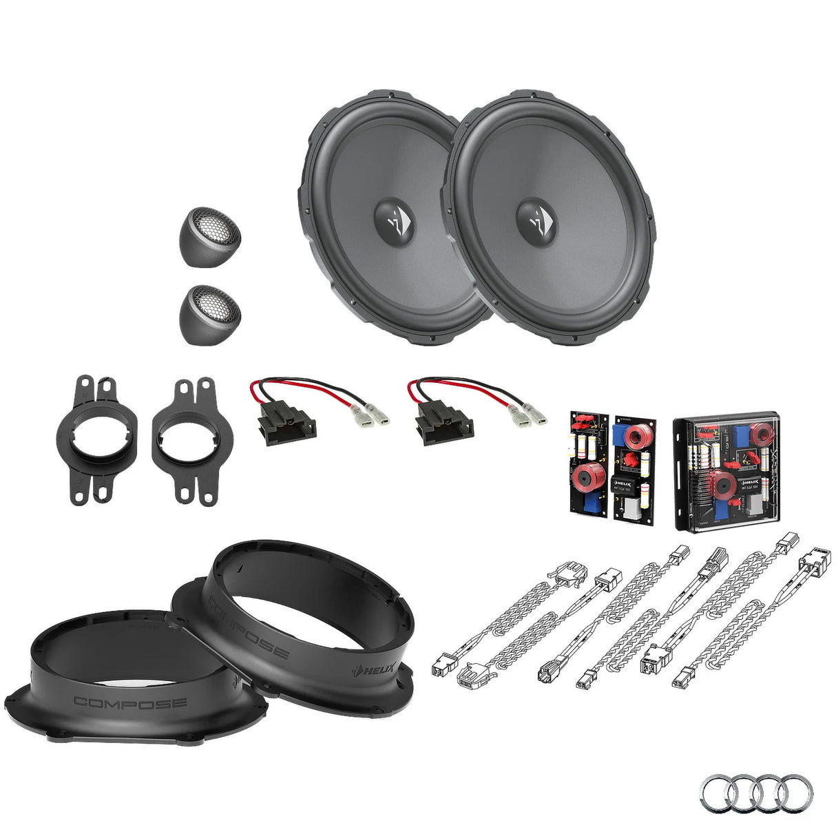 Audi Q7 4M - Front Speaker Upgrade Package | HELIX Ci3/Ci5
