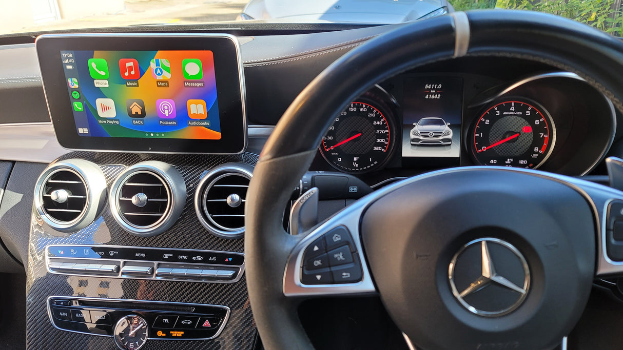 Mercedes-Benz 2015–2018 NTG 5.0 / 5.1 / 5.2 Wireless Apple CarPlay & Android Auto MMI Integration Kit