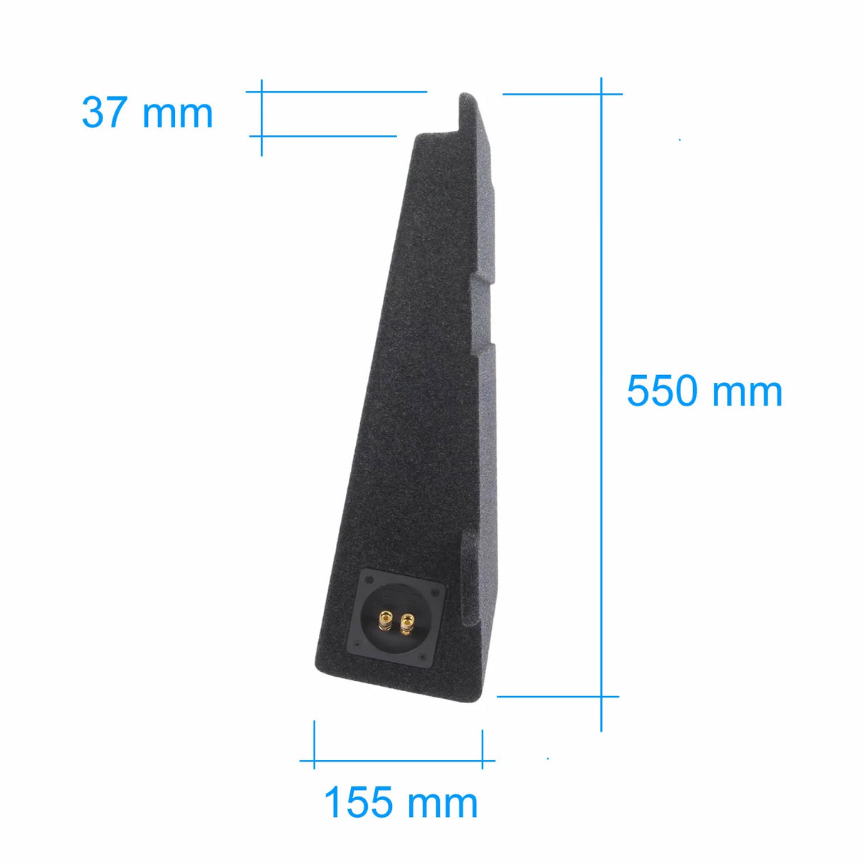 BASSER Hilux 10 inch subwoofer enclosure top view – MC Audio Sydney
