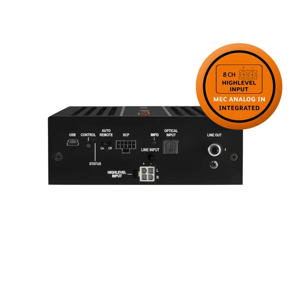 MATCH UP 8DSP input and output terminals detail plug and play DSP amplifier – by MC Audio Sydney