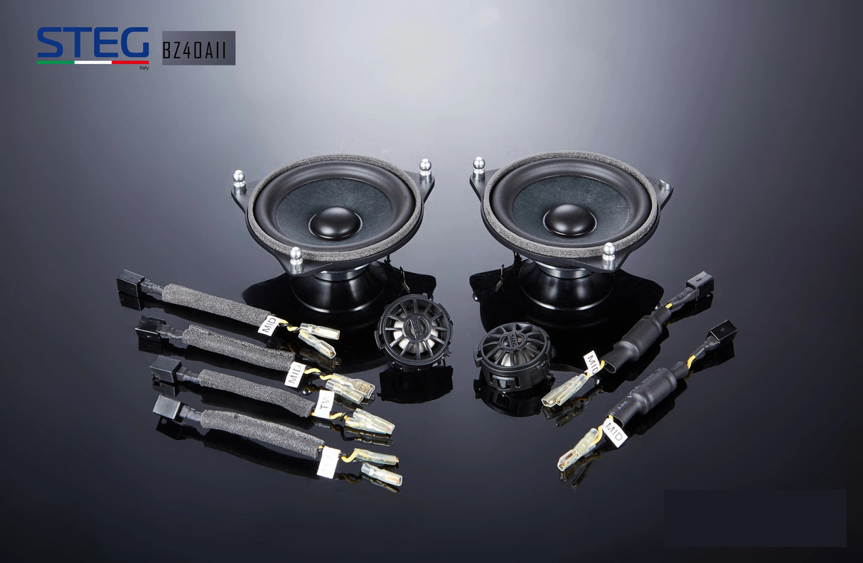 STEG BZ40AII 4” 2-way component speaker set for Mercedes-Benz – installed by MC Audio Sydney