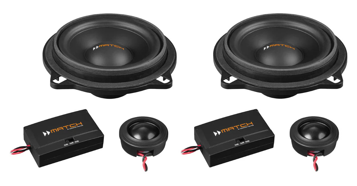 MATCH UP C42BMW-FRT.1 full 4” 2-way PnP component speaker set for BMW & MINI Type 1 – installed by MC Audio Sydney