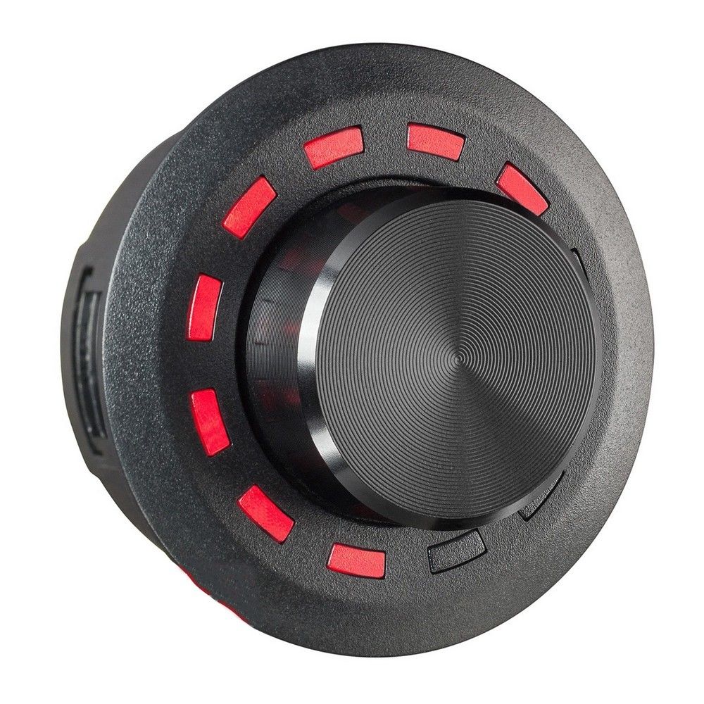 HELIX CONDUCTOR SCP LED knob detail – programmable remote control for DSP amplifiers by MC Audio Sydney