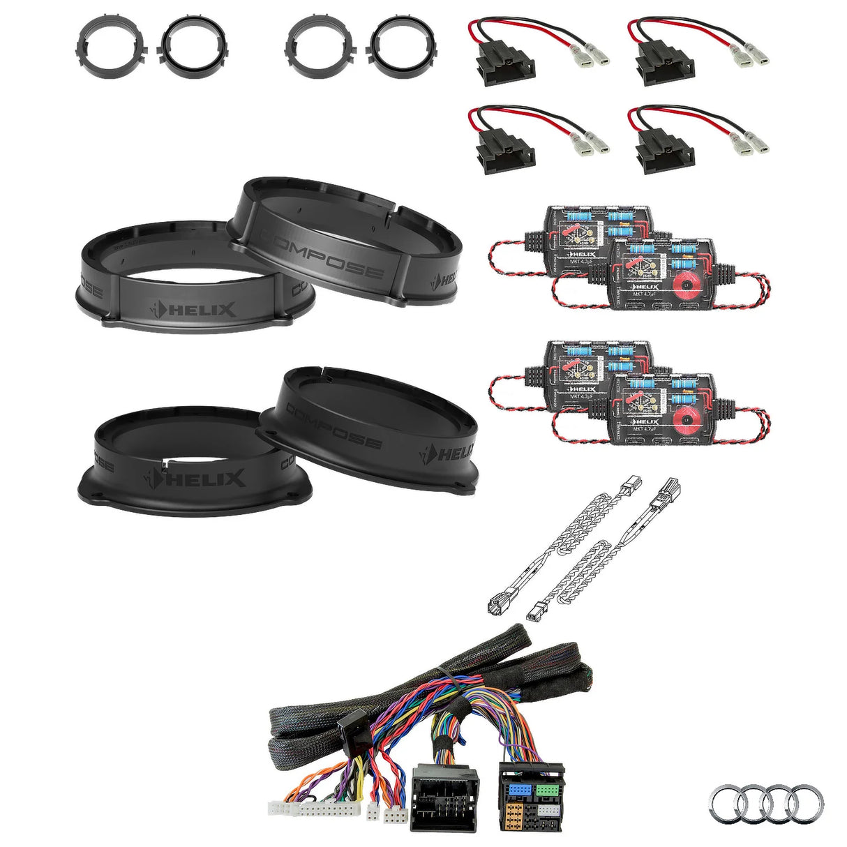 Audi A1 GB AudiSound HELIX Ci3 speaker and DSP amplifier upgrade package – MC Audio Sydney