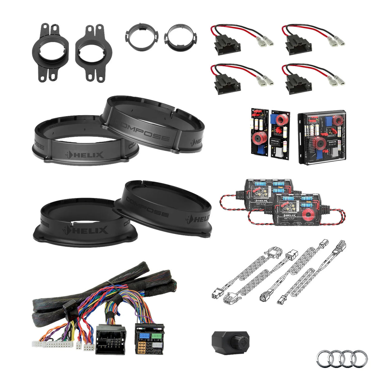 Audi A4 B9 AudiSound HELIX Ci3 Ci5 speaker subwoofer and DSP amplifier upgrade package – MC Audio Sydney