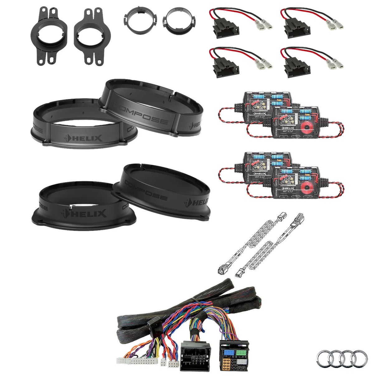 Audi A4 B9 AudiSound HELIX Ci3 speaker and DSP amplifier upgrade package – MC Audio Sydney