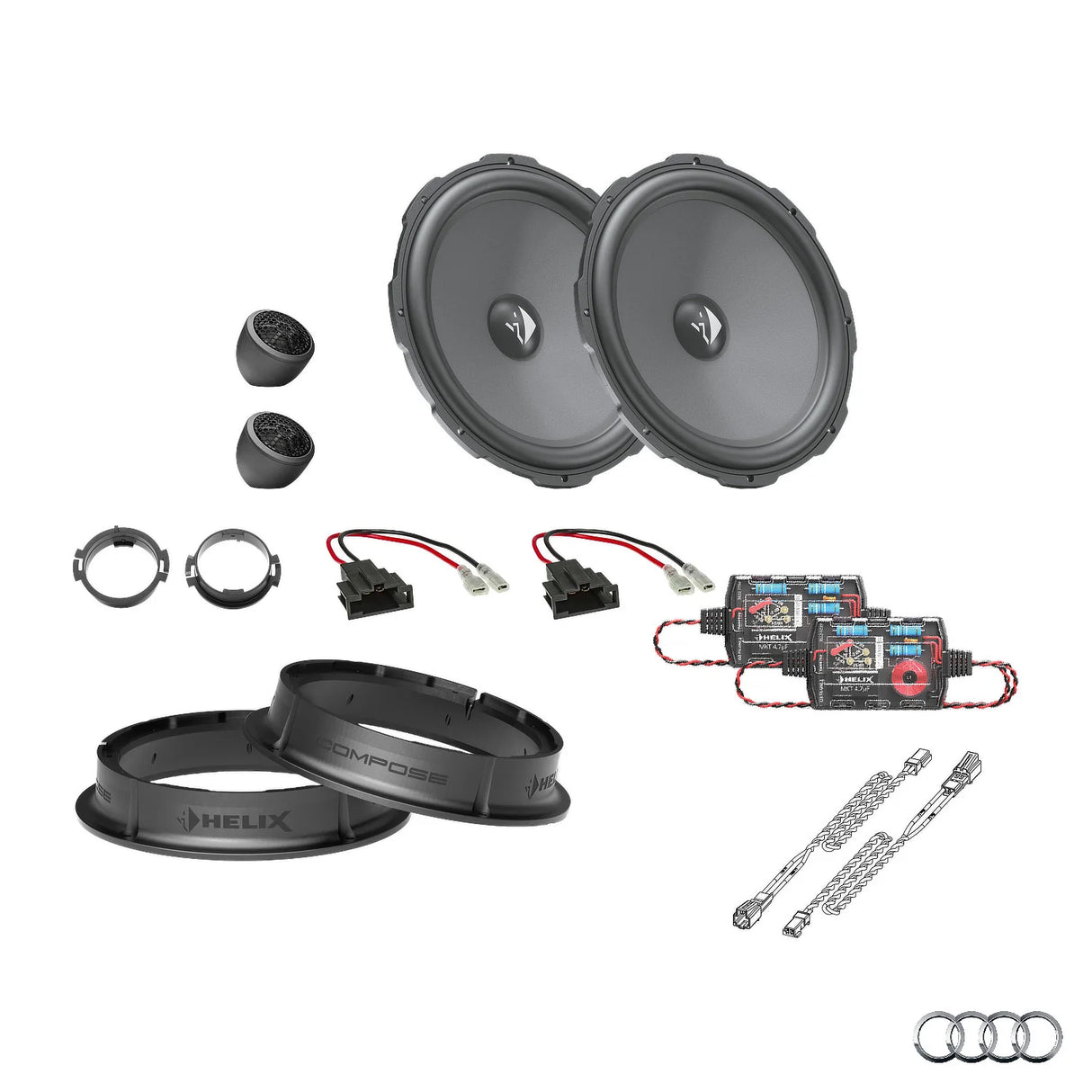 Audi A5 F5 HELIX Ci3 front speaker upgrade for factory sound system – MC Audio Sydney