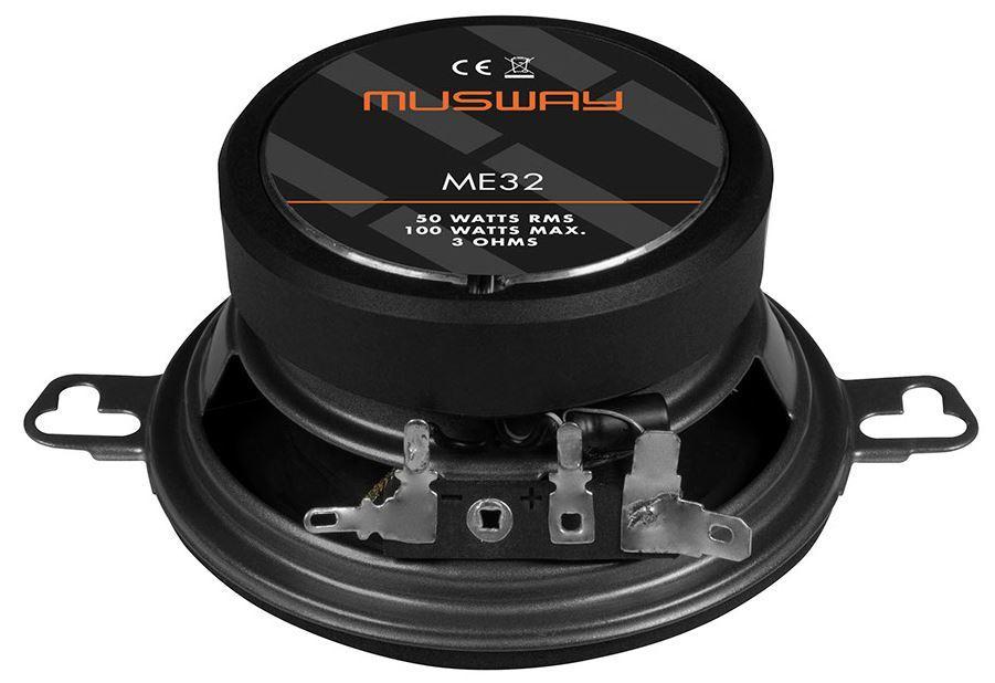 Musway ME-32 rear view – 8.7cm 2-way coaxial car speaker by MC Audio Sydney
