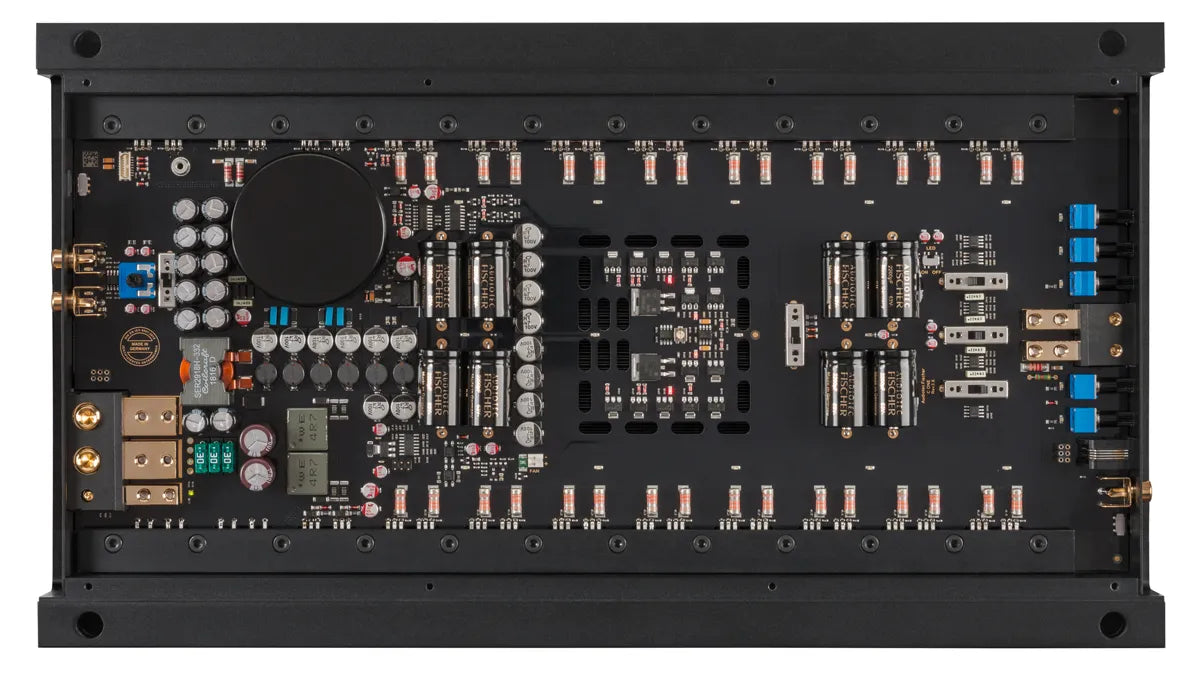 HELIX C ONE top view – 1-channel mono Class AB audiophile amplifier by MC Audio Sydney
