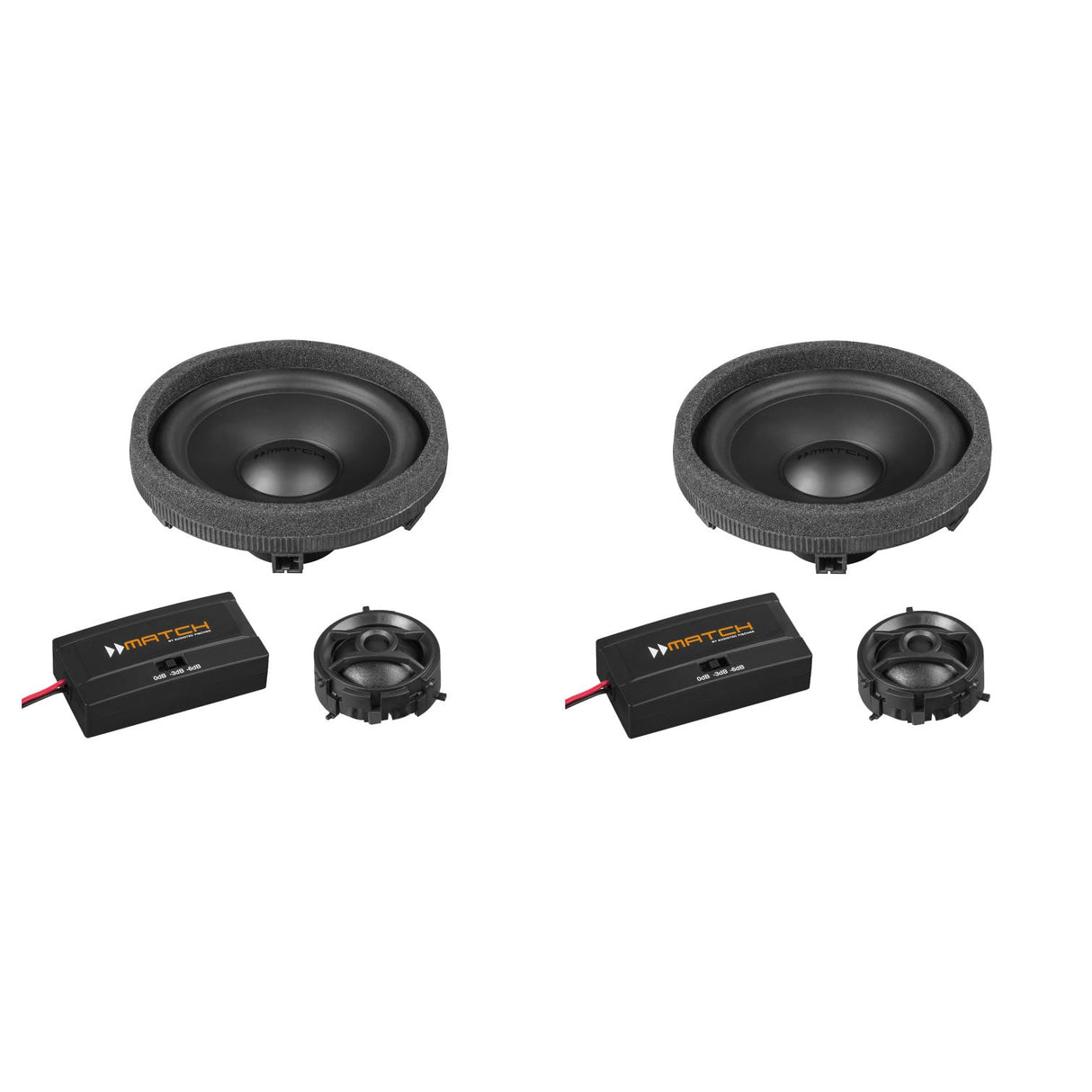 MATCH UP C42MB-FRT.3 - 4" 2-Way PnP Compo Speaker Set, MERCEDES Type 3 | 4Ω by MATCH | MC Audio Sydn