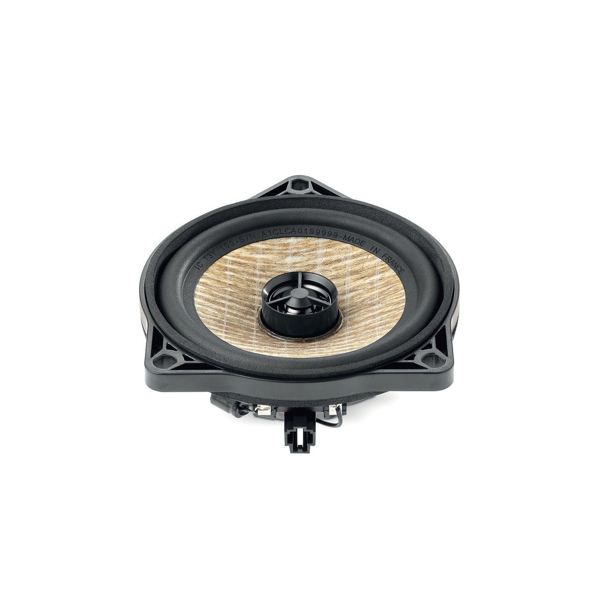 Focal IC T3Y 100 4 inch plug and play coaxial speakers Tesla Model 3 Model Y front view – MC Audio Sydney