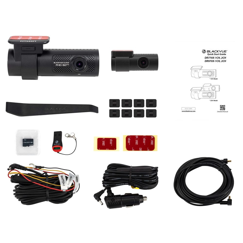 Original packaging for BlackVue DR770X-2CH-64 dual Full HD dash cam with Wi-Fi GPS parking mode 64GB 2024 – by MC Audio Sydney