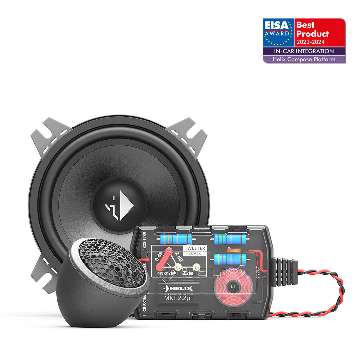 HELIX CB K100.2-S3 - 4" 2-Way Component Speaker Set | 3Ω by HELIX | MC Audio Sydney