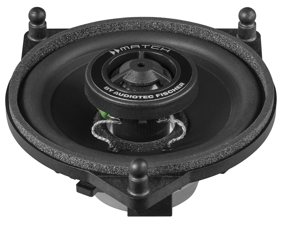 MATCH UP X4MB-FRT 4” coaxial speaker cone detail – premium Mercedes audio upgrade by MC Audio Sydney