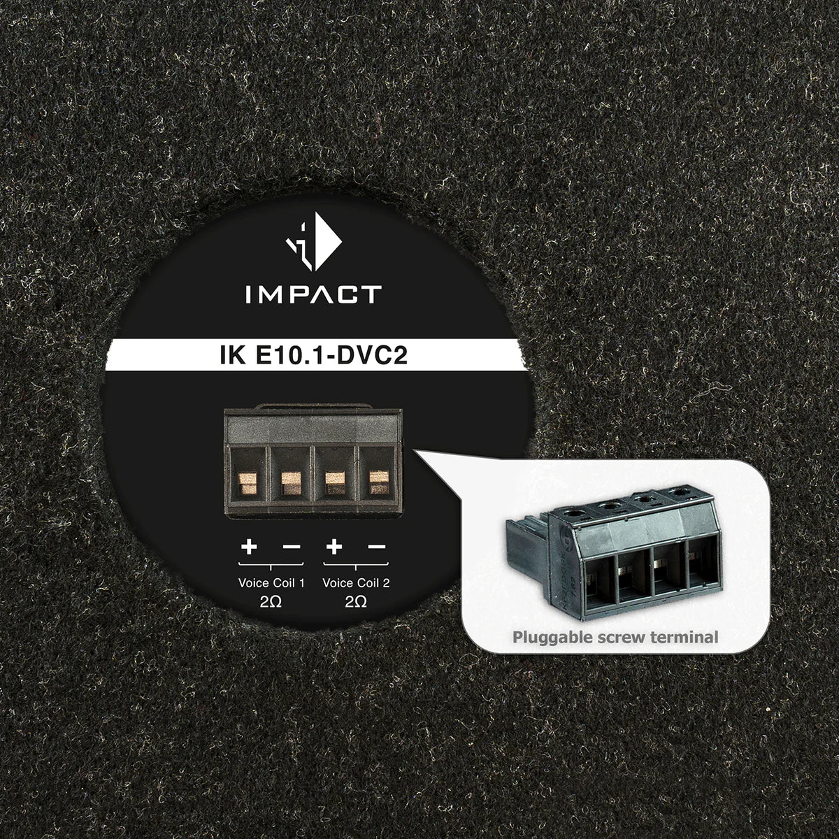 HELIX IK E10.1-DVC2 - 10" 300W RMS Vented Subwoofer Box | 2x2Ω