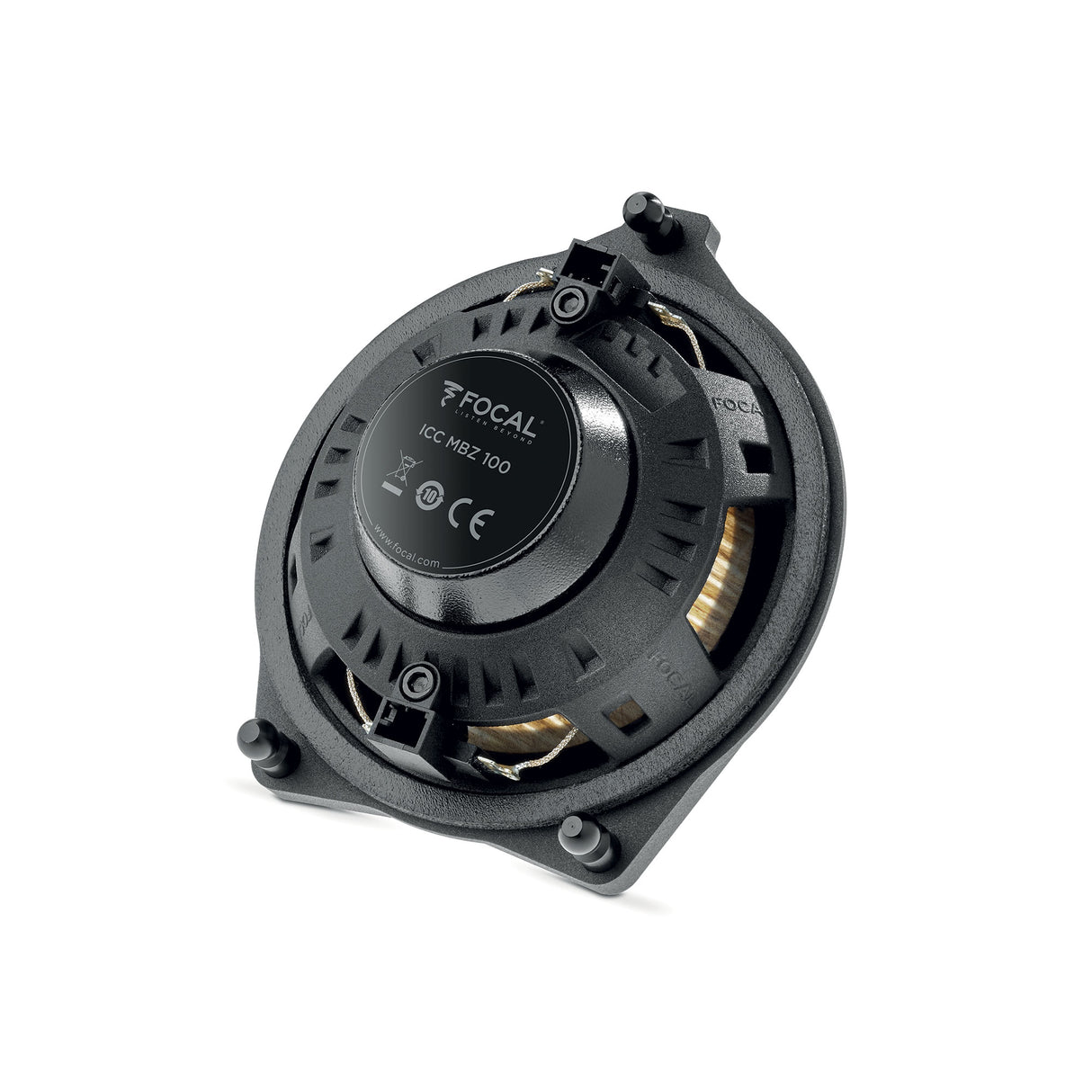 Focal ICC MBZ 100 coaxial speaker cone and integrated tweeter detail – MC Audio Sydney