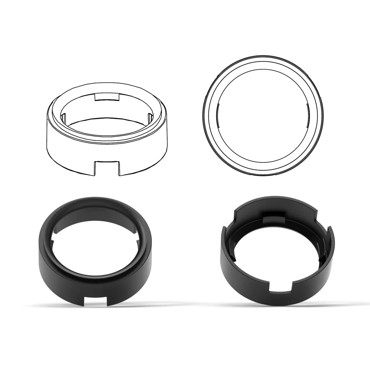 HELIX FlexMount 3D printed adapter internal structure detail – MC Audio Sydney