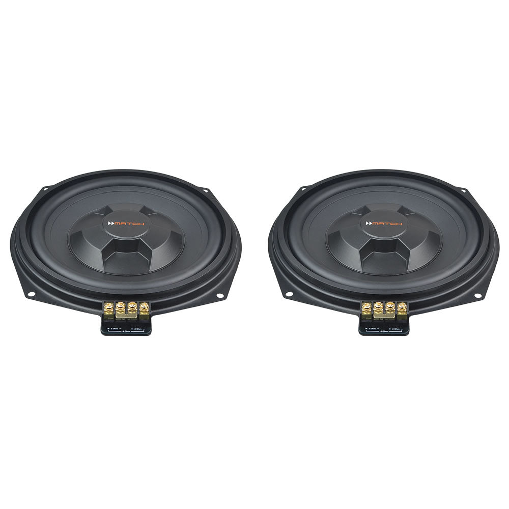 MATCH MW 8BMW-D - 8" PnP Under Seat Flat Subwoofer Pair, BMW & MINI | 2x2Ω by MATCH | MC Audio Sydne