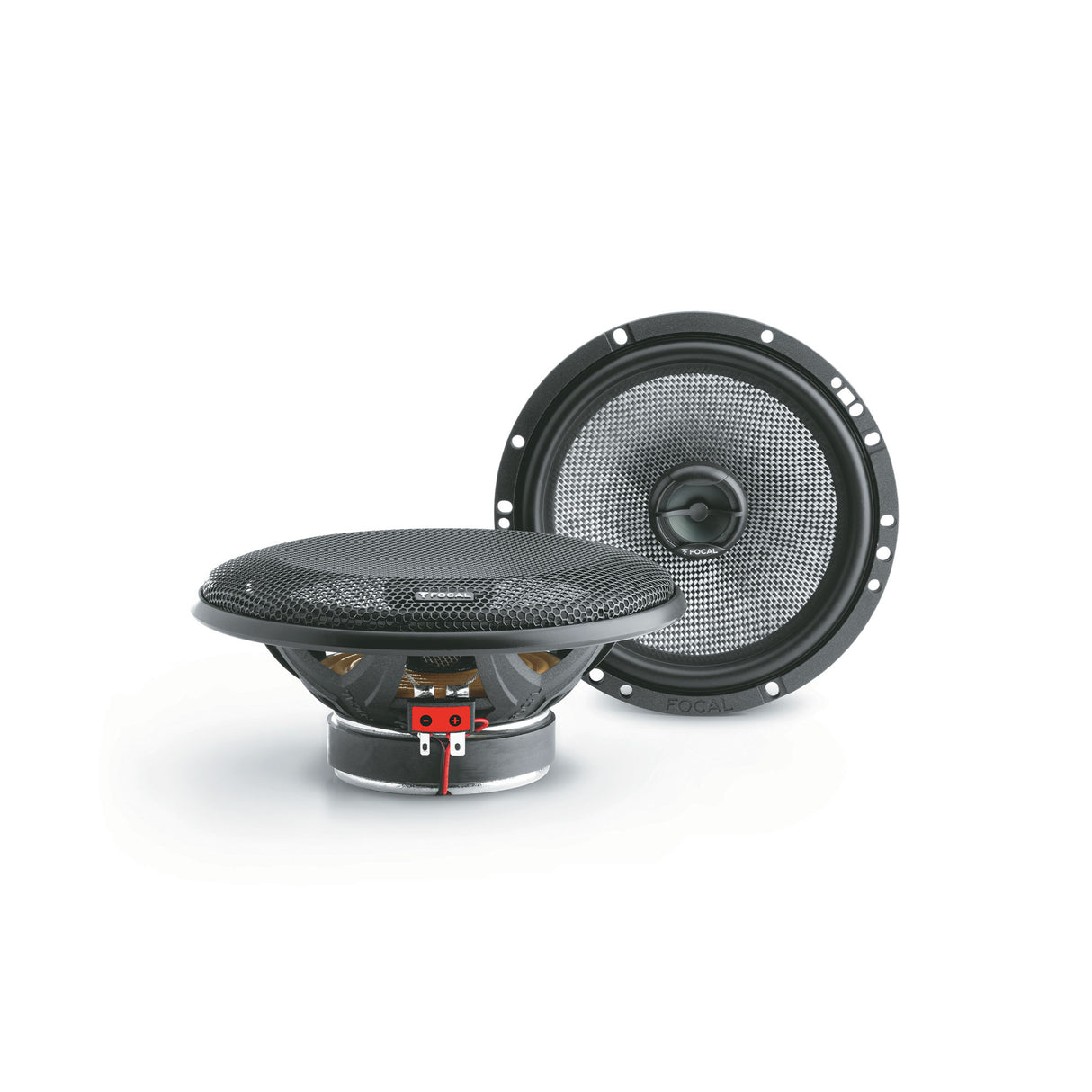 Focal 165 AC coaxial speaker close-up showing polyglass cone and central tweeter – by MC Audio Sydney