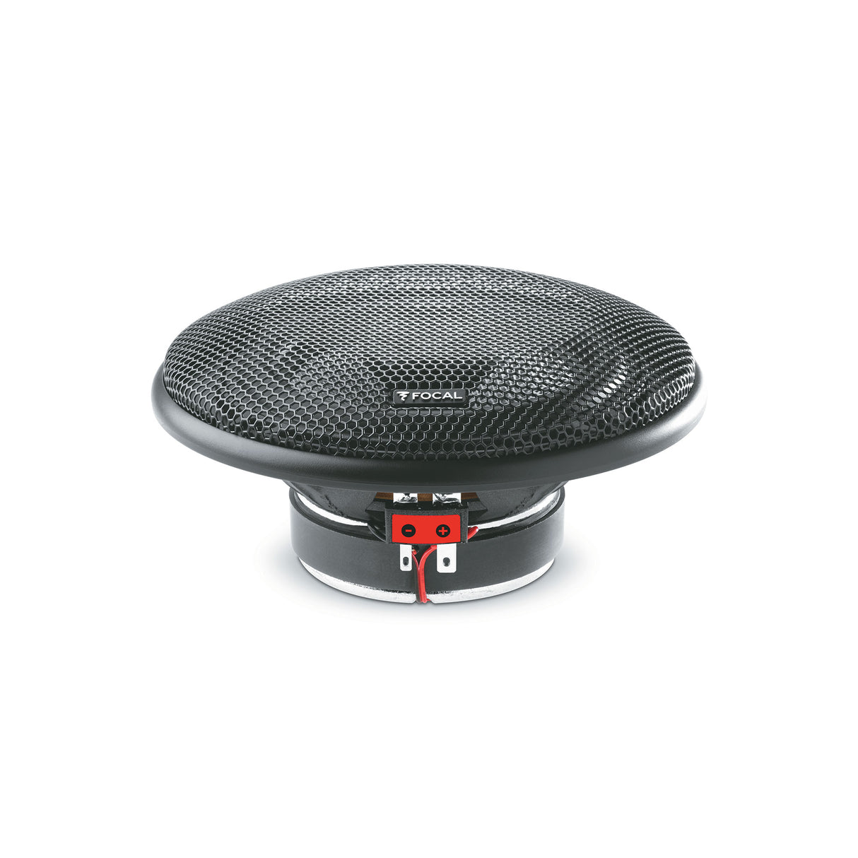 Focal 130 AC coaxial speaker close-up showing polyglass cone and integrated tweeter – by MC Audio Sydney