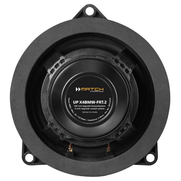 MATCH UP X4BMW-FRT.2 coaxial speaker cone detail – 4” BMW & MINI Type 2 audio upgrade by MC Audio Sydney