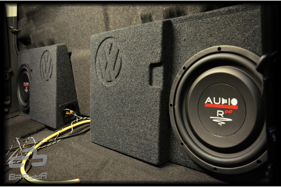 BASSER VW Amarok right side subwoofer enclosure trunk fitment 12L – by MC Audio Sydney