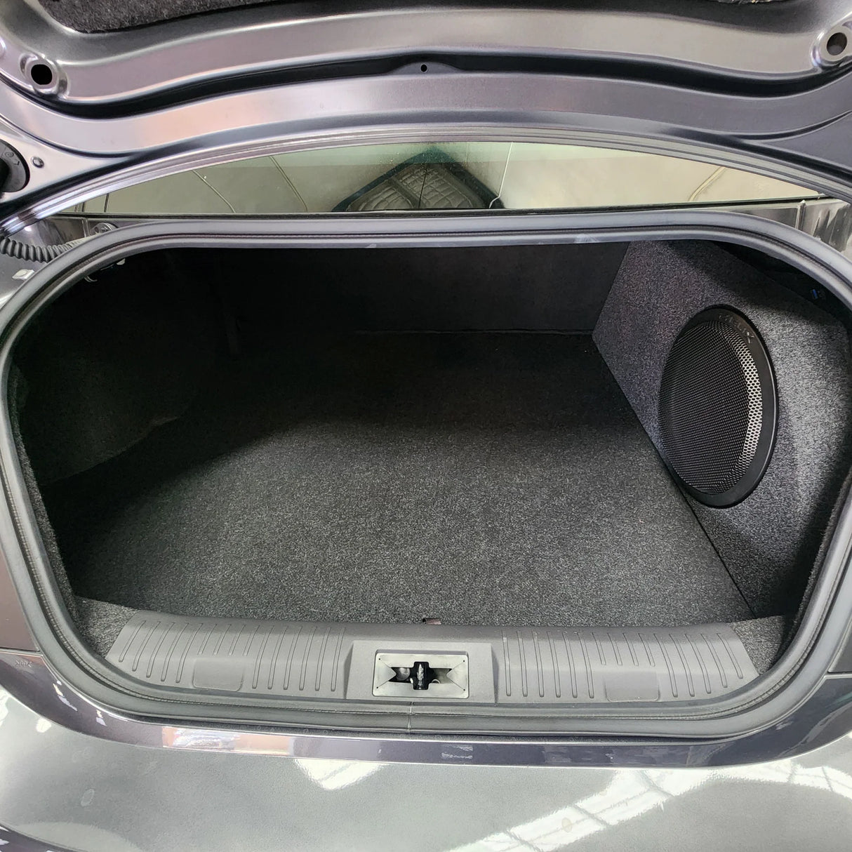 BASSER BRZ GT86 GR86 right side subwoofer enclosure top view – MC Audio Sydney