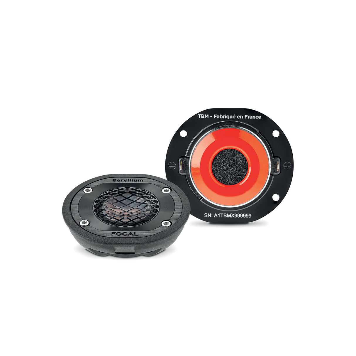 Focal TBM Utopia M beryllium tweeter close-up showing inverted dome design – by MC Audio Sydney