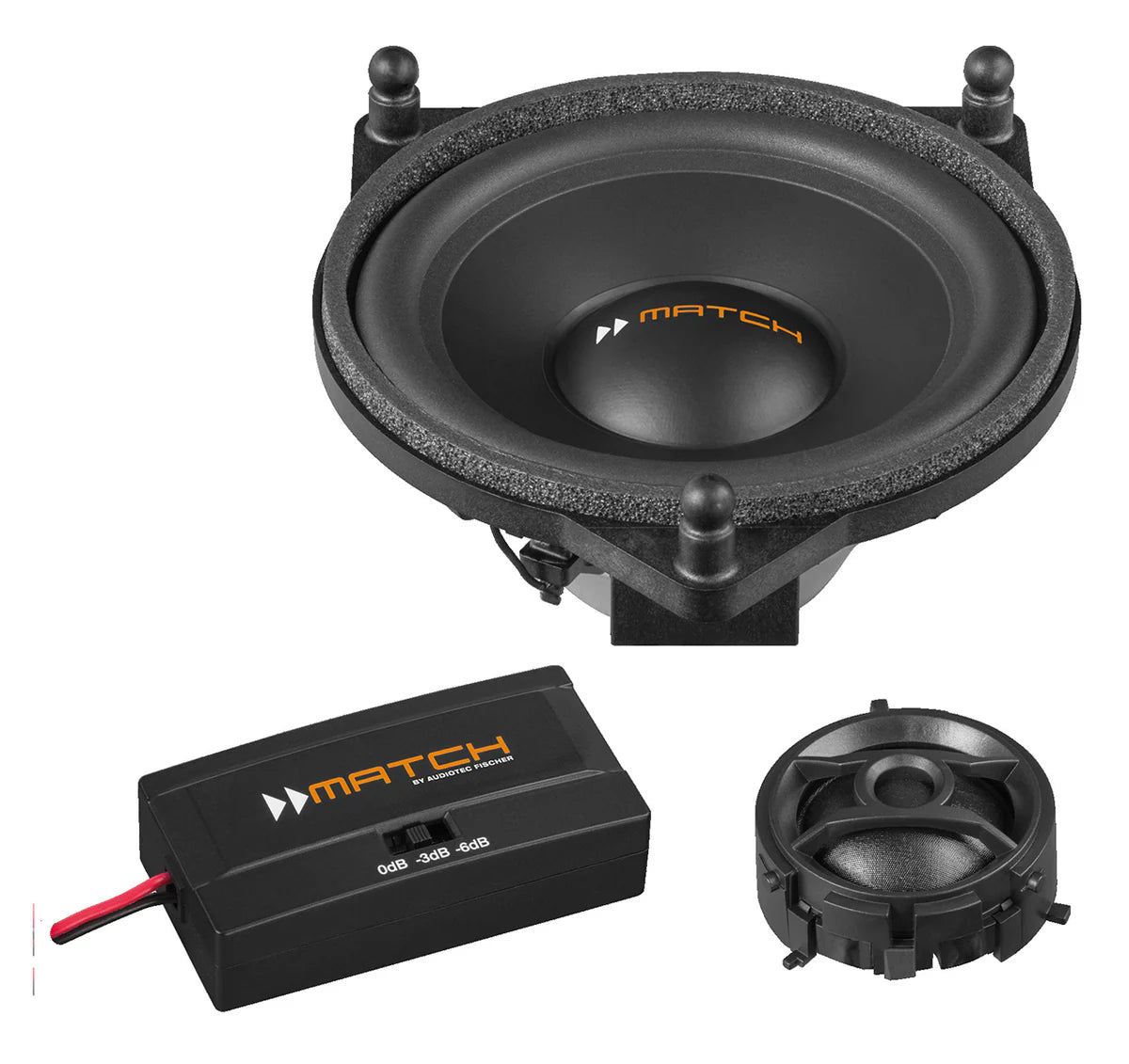 MATCH UP C42MB-FRT 4” woofer – plug and play midbass upgrade for Mercedes-Benz Type 1 by MC Audio Sydney
