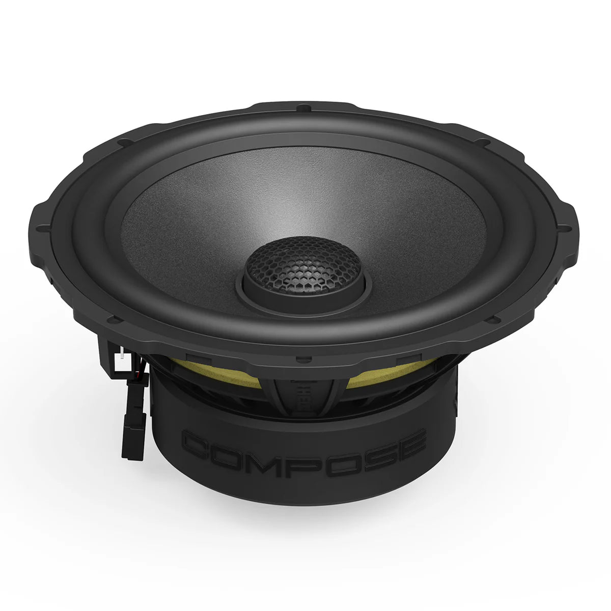 HELIX Ci7 C165.2FM-S3 woofer and integrated tweeter detail – hi-end 6.5” coaxial by MC Audio Sydney