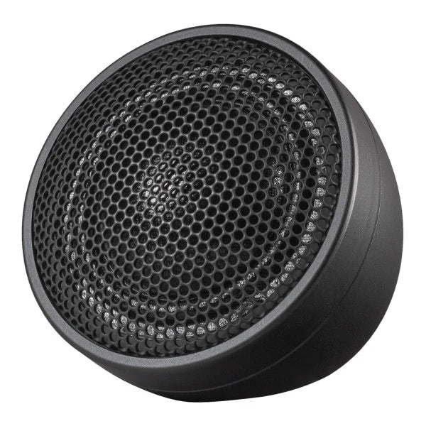HELIX PR ATP25 aluminum tweeter pod close-up showing premium finish and mounting detail – by MC Audio Sydney