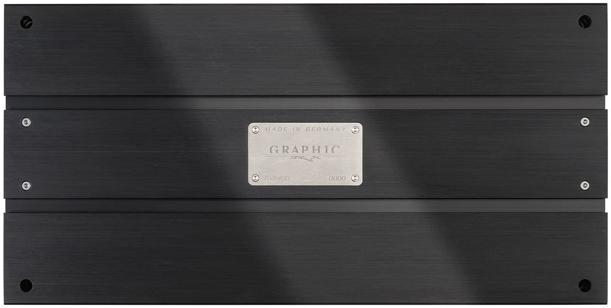 BRAX GRAPHIC GX2400 top view premium amplifier design and construction – by MC Audio Sydney