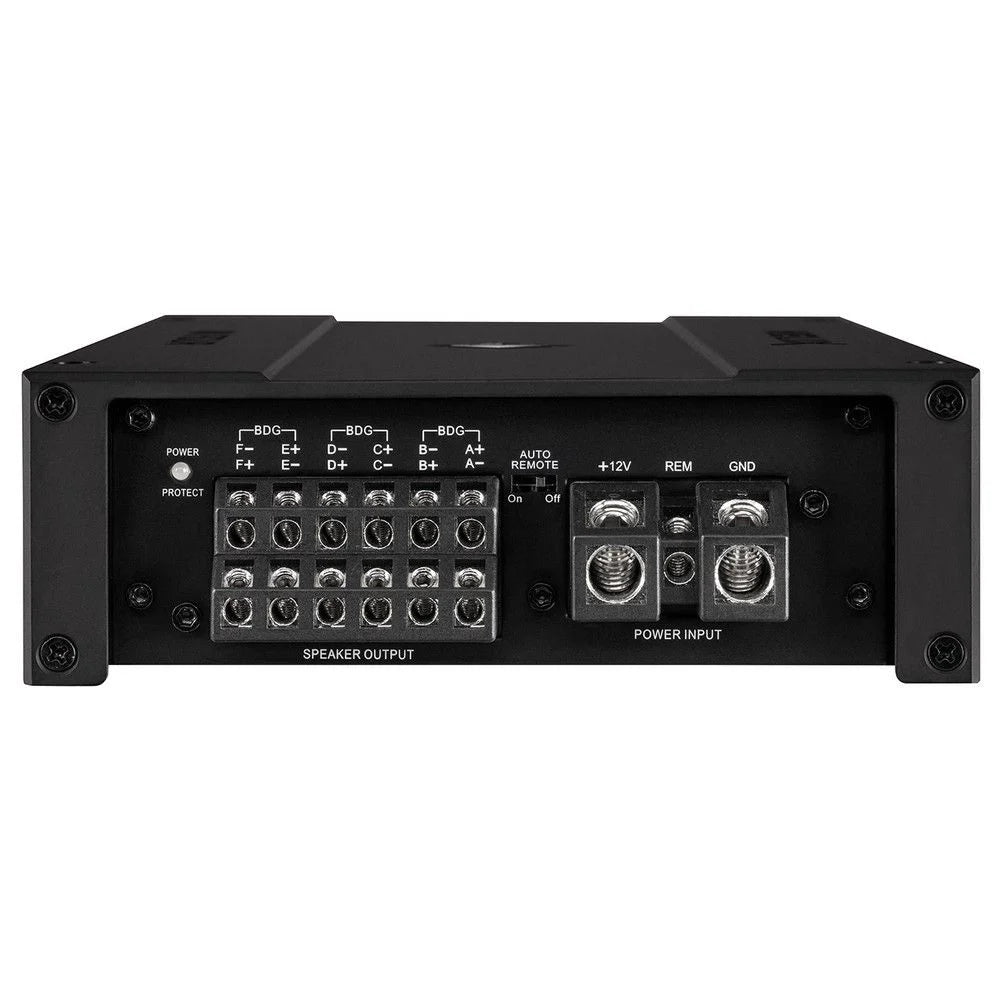 HELIX M SIX DSP top view – 6-channel Class-D amplifier with integrated 10-channel DSP by MC Audio Sydney