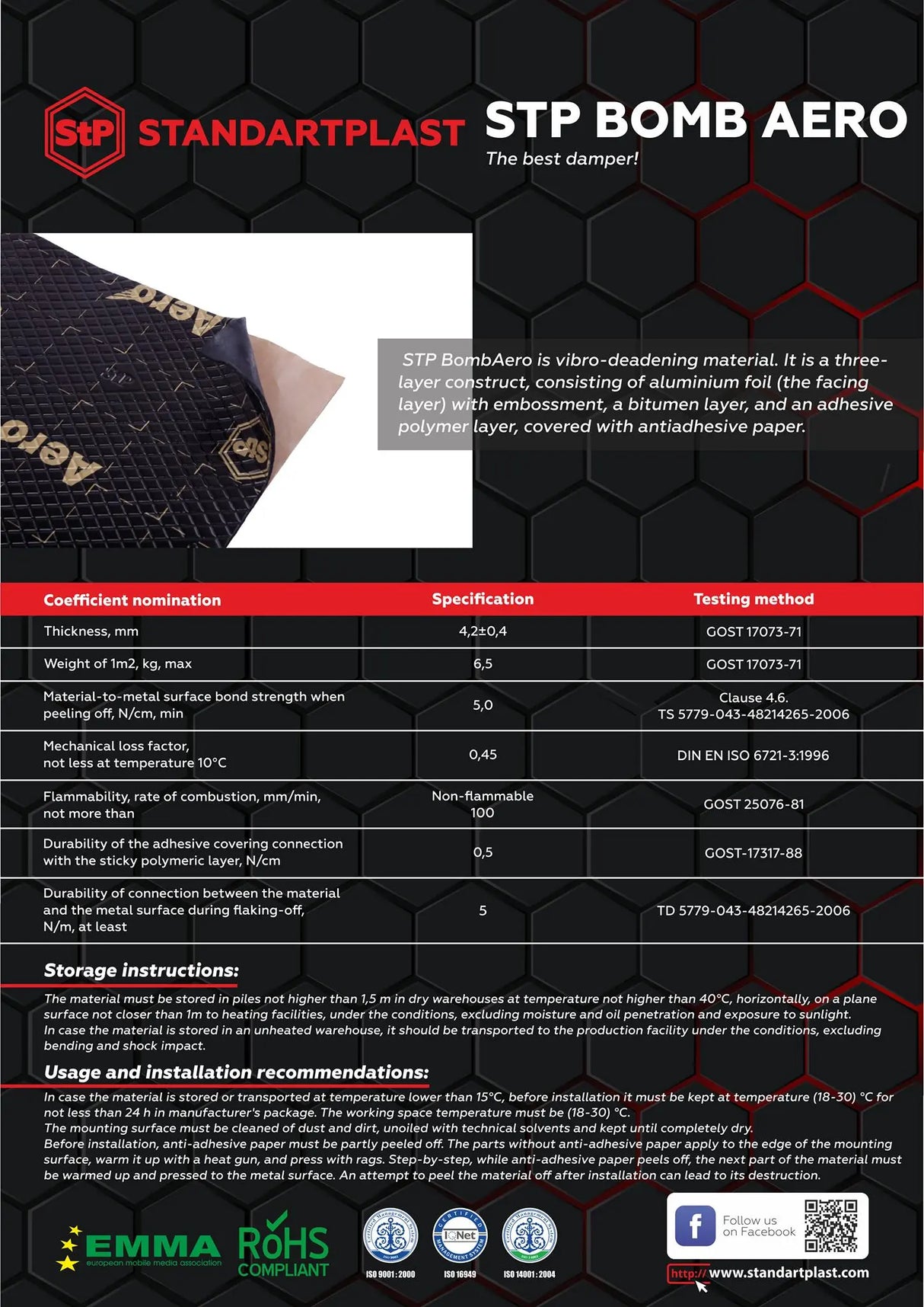 StP Diamond | Aero - Car Audio Acoustic Sound Deadening