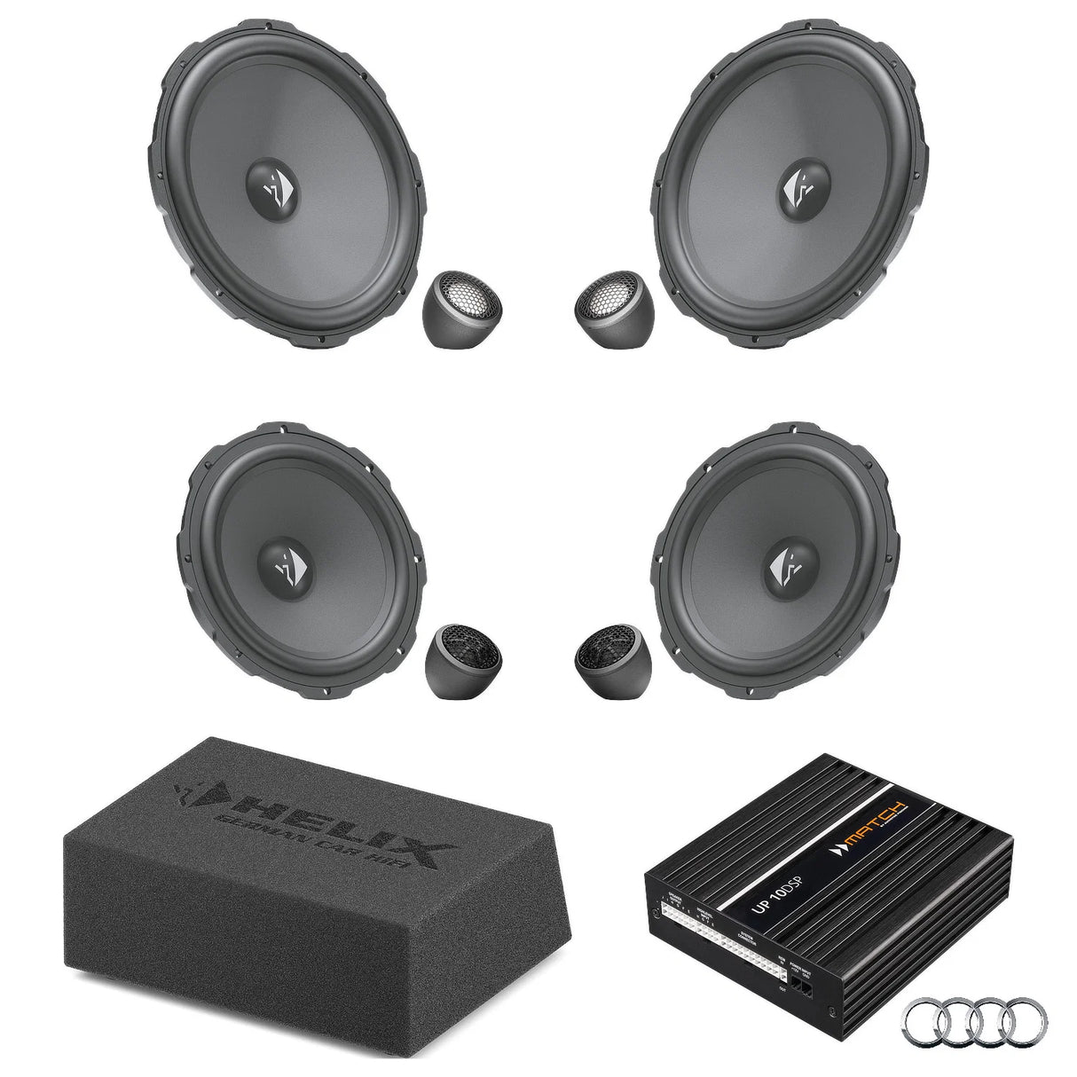 HELIX Ci3 Ci5 active speaker and subwoofer DSP amplified package for Audi A3 8Y AudiSound – MC Audio Sydney