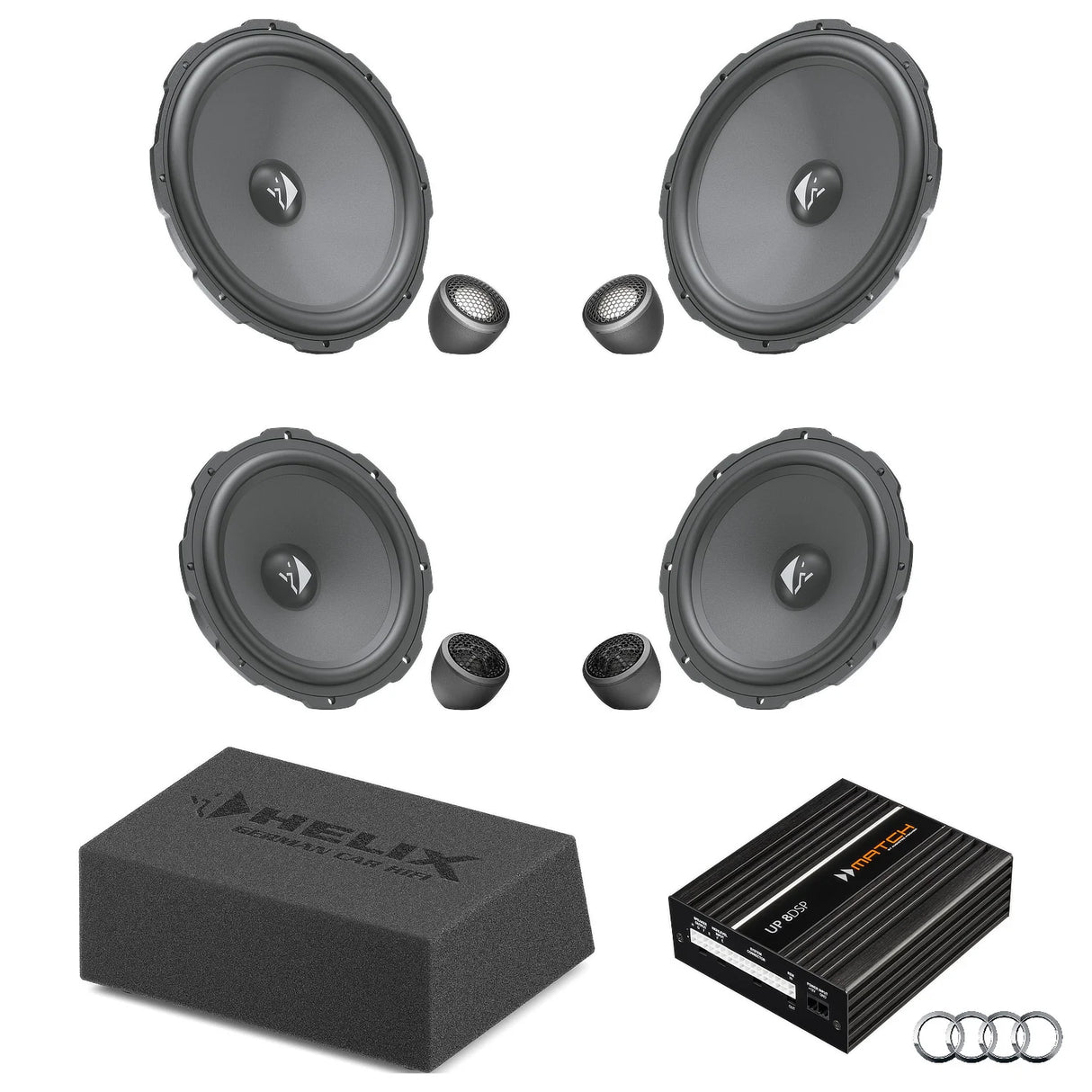 HELIX Ci3 Ci5 speaker and subwoofer DSP amplified package for Audi A4 B9 AudiSound – MC Audio Sydney