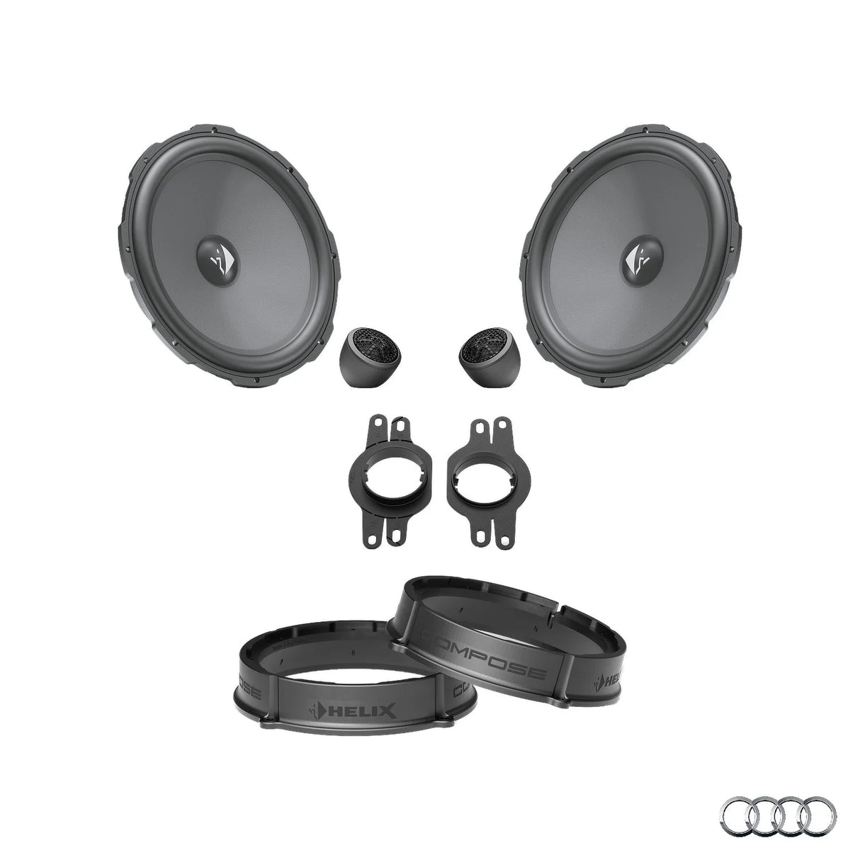 HELIX Ci3 front speaker upgrade package for Audi A4 B9 factory audio system – MC Audio Sydney
