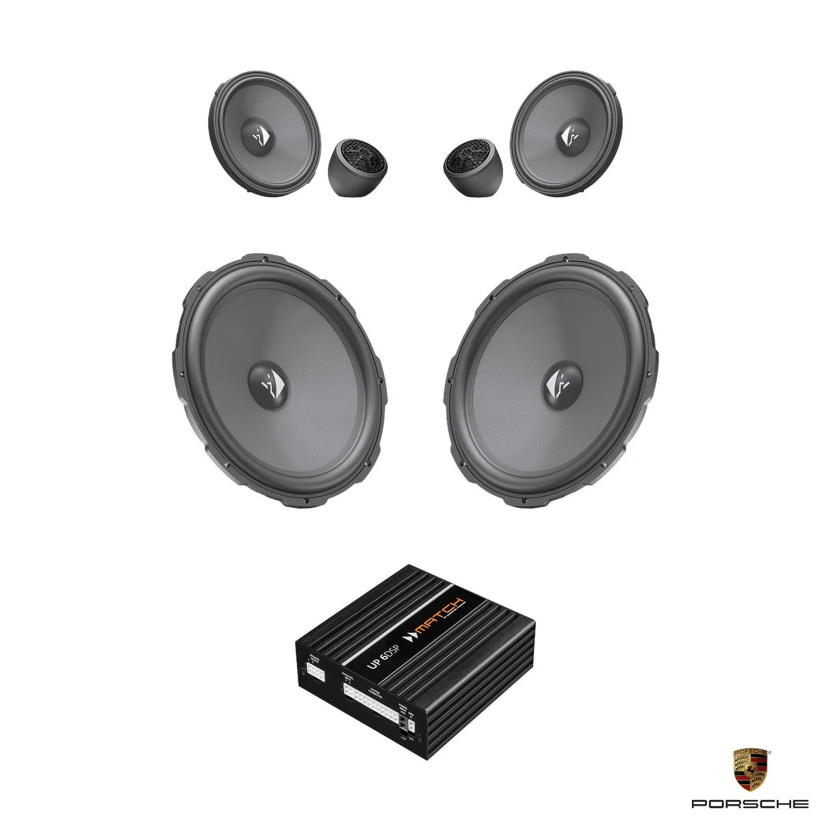HELIX Ci3 front speaker DSP amplified package for Porsche Boxster 982 718 – MC Audio Sydney