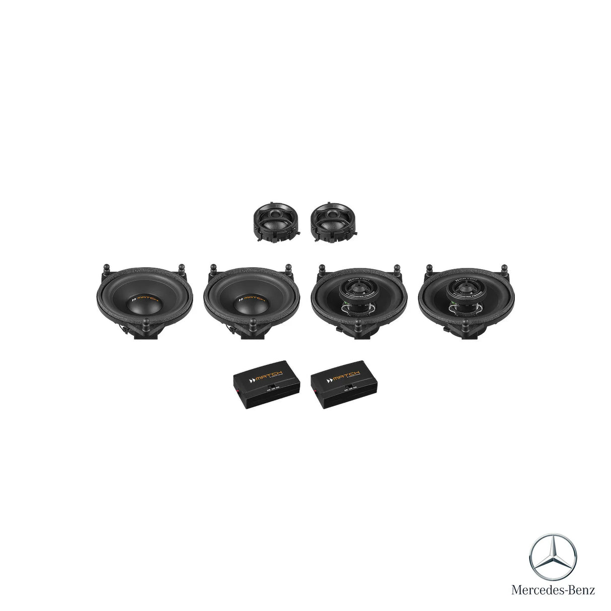 MATCH UP PnP plug and play speaker kit for Mercedes GLC X253 factory audio upgrade – MC Audio Sydney
