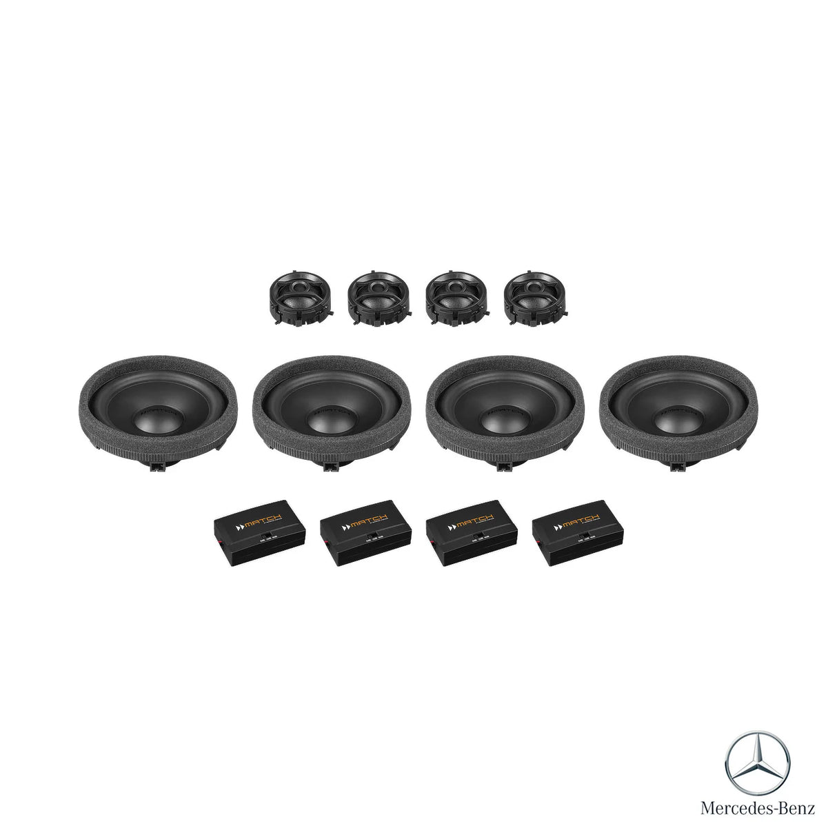 MATCH UP PnP plug and play speaker upgrade for Mercedes-Benz C-Class W206 Burmester OEM audio – MC Audio Sydney